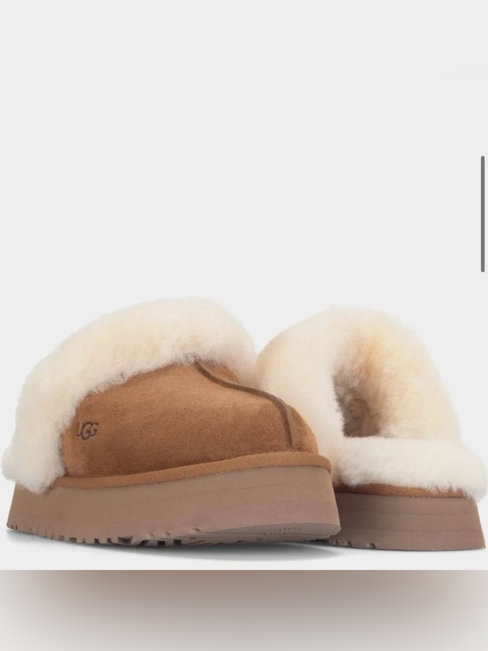 UGG Women's Disquette Chestnut Slip-On Slippers (size USA 7)